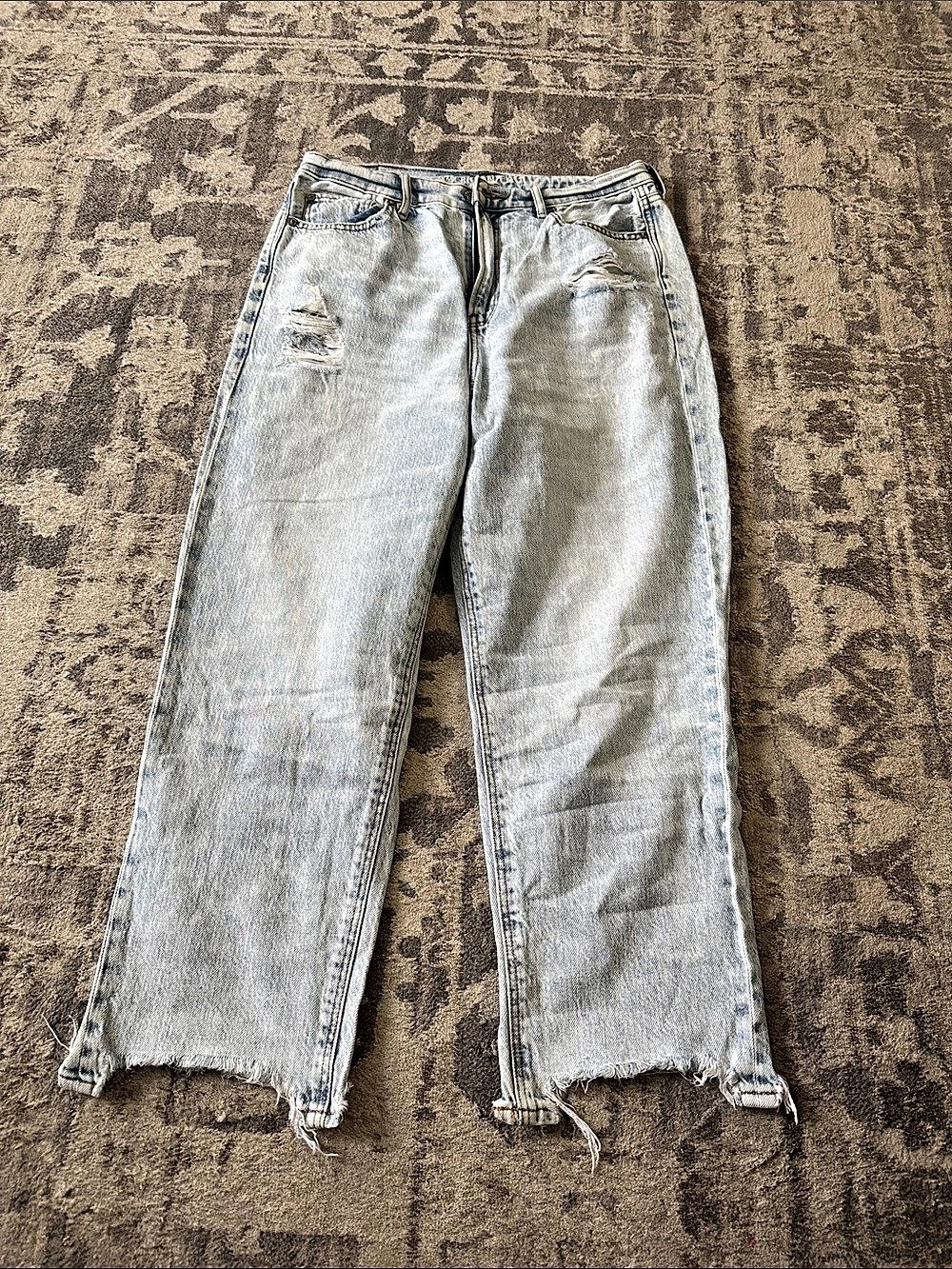 American Eagle Ne(X)t Level Highest Waist Straight Jean Blue US 10